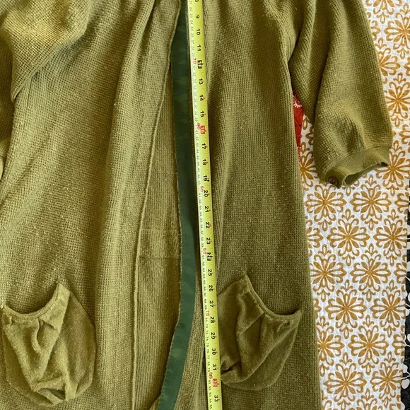 Laurie b. Moss green cardigan size L - Picture 5 of 8